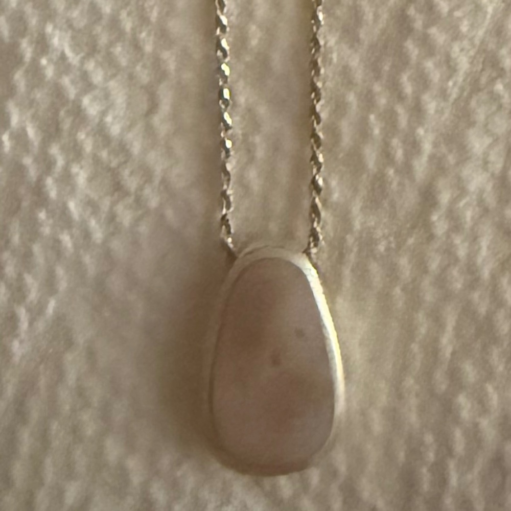 Rose Quartz Sterling Silver Necklace